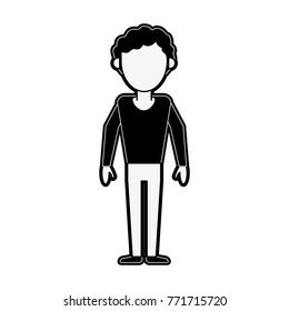 Young man avatar cartoon
