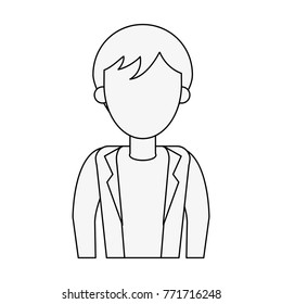 Young man avatar cartoon