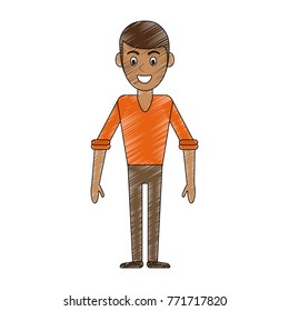 Young man avatar cartoon