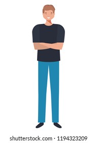 young man avatar character