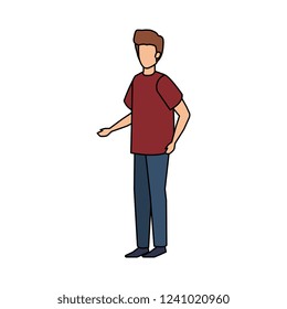 young man avatar character