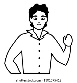 young man avatar character