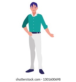 young man avatar character