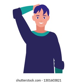 young man avatar character