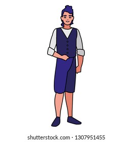young man avatar character