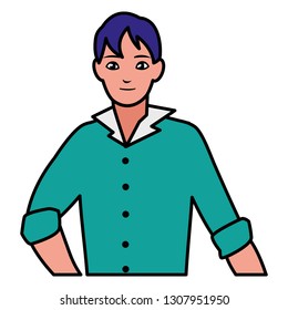 young man avatar character