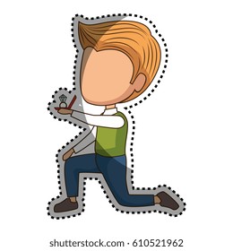 young man avatar character