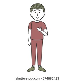 young man avatar character