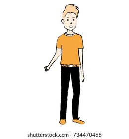 young man avatar character
