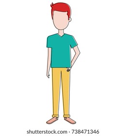 young man avatar character