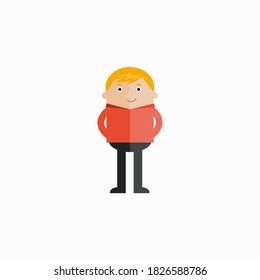 ilustración vectorial de diseño de caracteres avatar de joven
