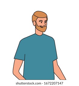 diseño de ilustración vectorial de personaje avatar de joven