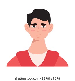 young man avatar character icon vector illustration design