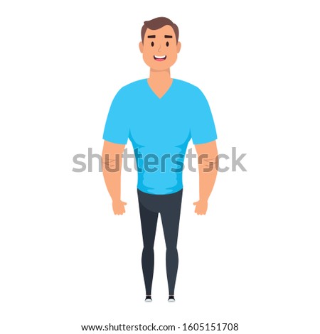 young man avatar character icon vector illustration design