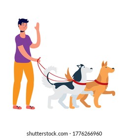 diseño de ilustración vectorial de avatar de joven