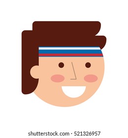 young man avatar character vector illustration design