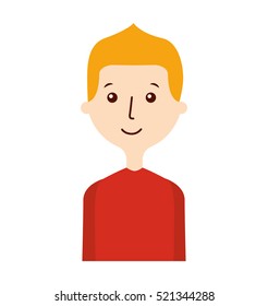 young man avatar character vector illustration design