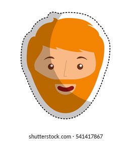 young man avatar character vector illustration design