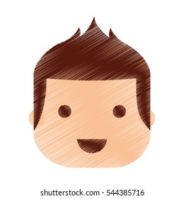 young man avatar character vector illustration design