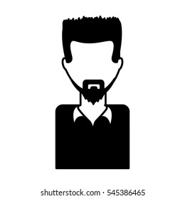 young man avatar character vector illustration design
