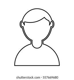 young man avatar character vector illustration design