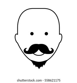 young man avatar character vector illustration design