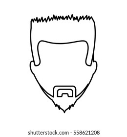 young man avatar character vector illustration design