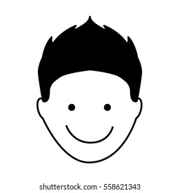 young man avatar character vector illustration design