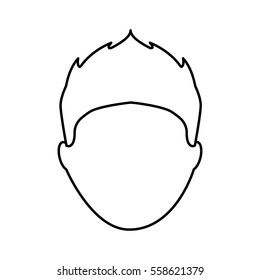 young man avatar character vector illustration design