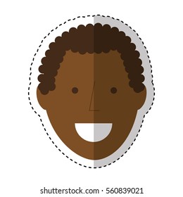 young man avatar character vector illustration design