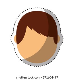 young man avatar character vector illustration design