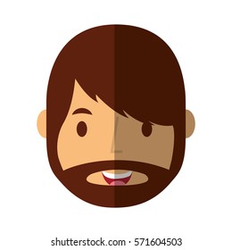 young man avatar character vector illustration design