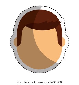 young man avatar character vector illustration design