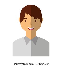 young man avatar character vector illustration design