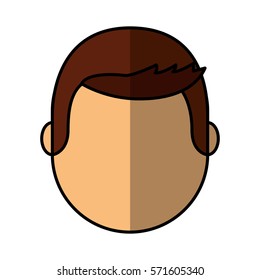 young man avatar character vector illustration design