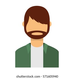 young man avatar character vector illustration design