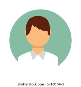 young man avatar character vector illustration design