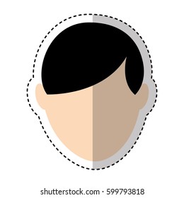 young man avatar character vector illustration design