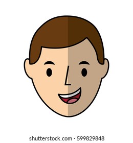 young man avatar character vector illustration design