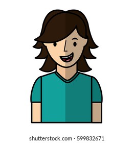 young man avatar character vector illustration design
