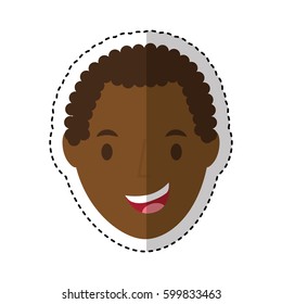 young man avatar character vector illustration design