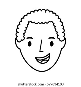 young man avatar character vector illustration design