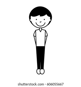 young man avatar character vector illustration design