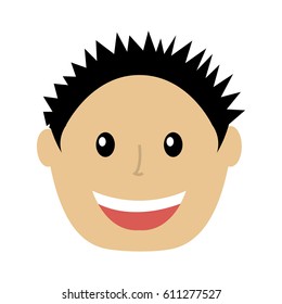 young man avatar character vector illustration design