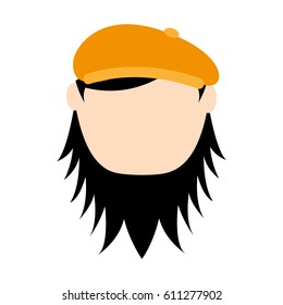 young man avatar character vector illustration design