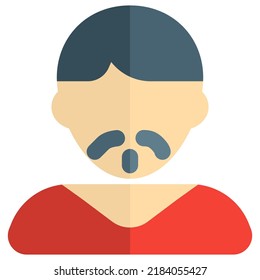 Young man avatar hairstyle with french beard