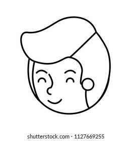 young man avatar head character