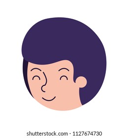 young man avatar head character