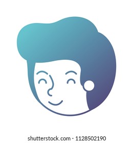 young man avatar head character