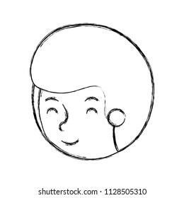 young man avatar head character
